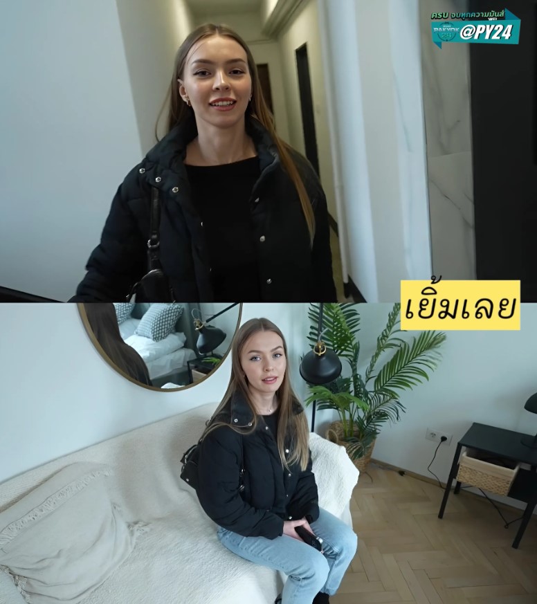 Rent too high? real life hot student girl – Lis Evans ค่าเช่าแพงลดหน่อยได้ไหมคะ?